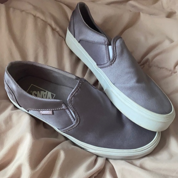 Vans Shoes - Satin Vans Slip On Shoe